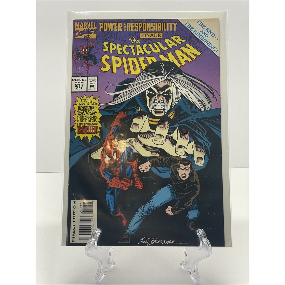SPECTACULAR SPIDER0MAN #217 OCTOBER 1994 MARVEL TRAVELLER